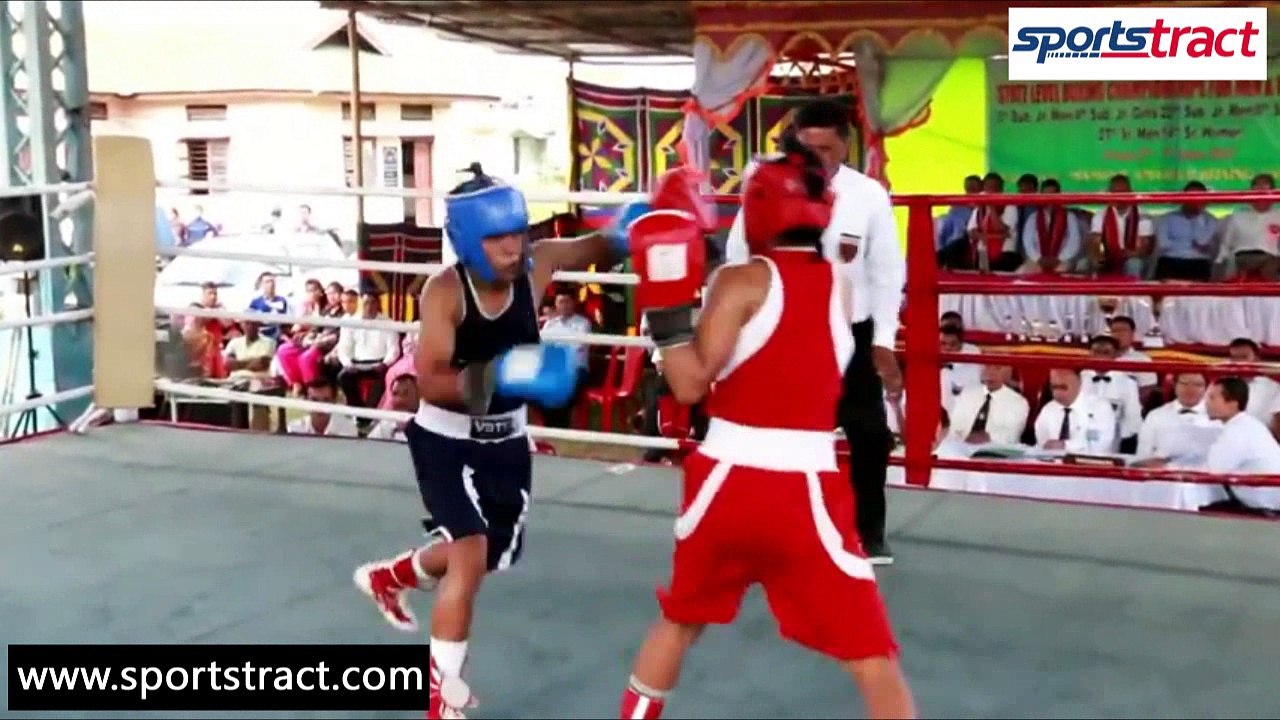 Women's 48kg final bout of State Level Boxing Championships 2015, Manipur I First round