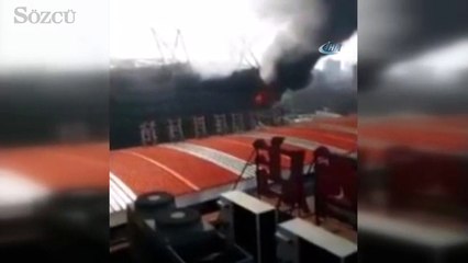 Shanghai Shenhua’nın stadında yangın çıktı