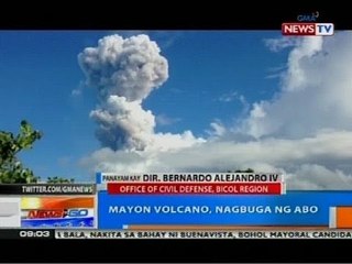 NTG: Mayon Volcano, nagkaroon ng phreatic explosion