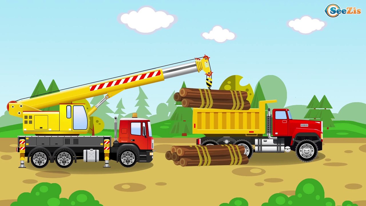 Learn Colors with Truck & Cars for Kids - Learn Numbers in Color Trucks Cartoon Learning Video