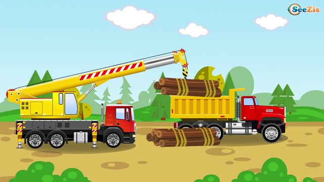 Learn Colors with Truck & Cars for Kids - Learn Numbers in Color Trucks Cartoon Learning Video