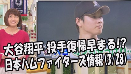 日本ハム 大谷翔平 投手復帰早まる！開幕スタメン！2017.3.28 日本ハムファイターズ情報 プロ野球