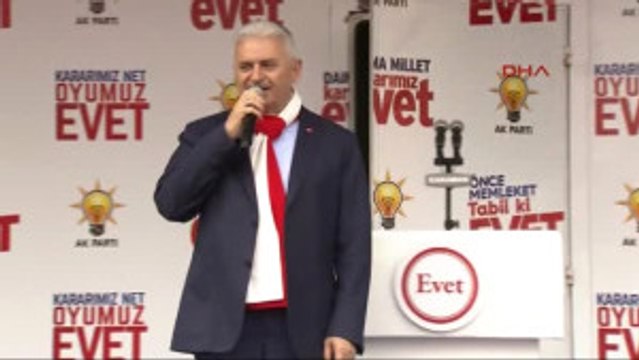Karaman Başbakan Yıldırım, Karaman Mitinginde Konuştu 1