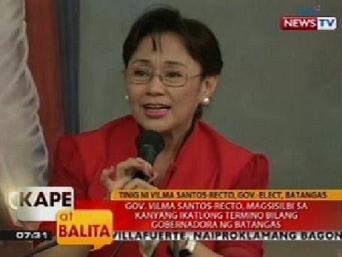 KB: Gov. Vilma Santos-Recto, magsisilbi sa kanyang ika-3 termino bilang gobernador ng Batangas