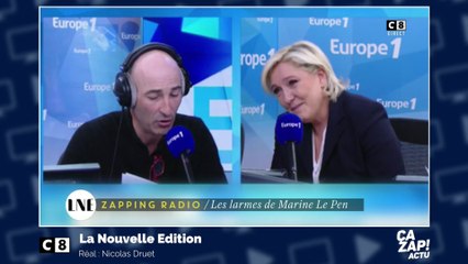 Marine Le Pen rit aux larmes devant Nicolas Canteloup