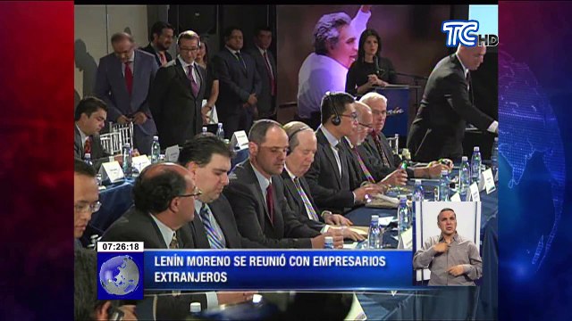 Lenin Moreno se reunió con empresarios extranjeros