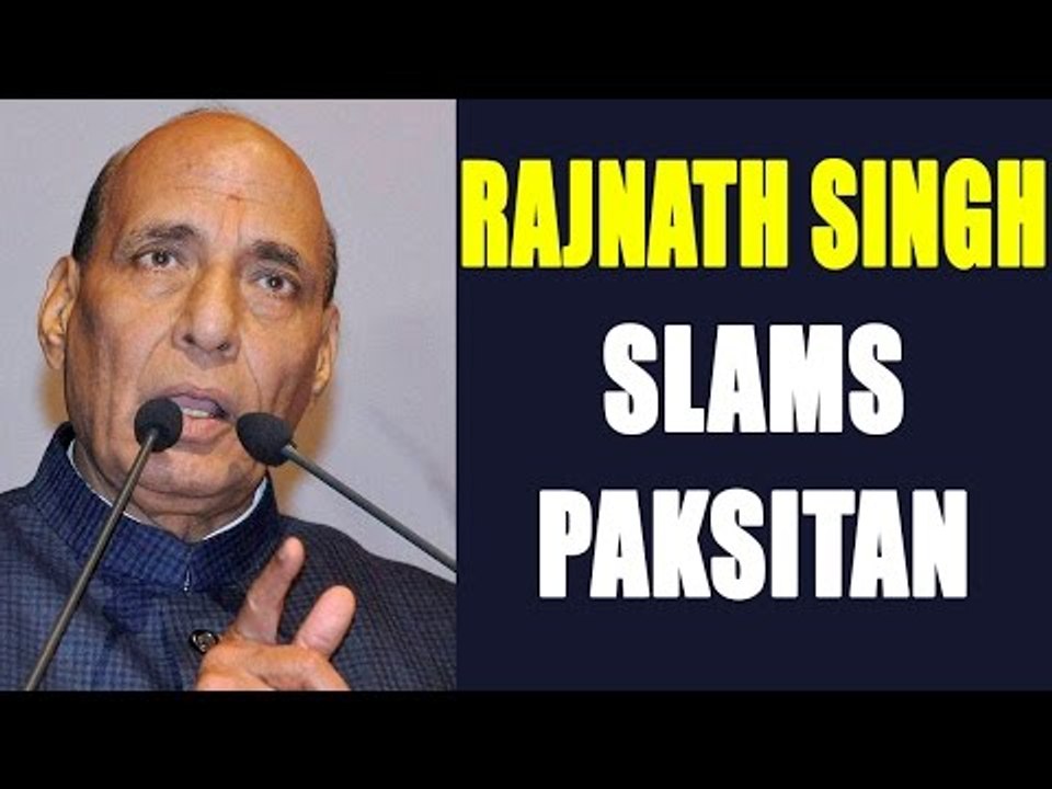 Rajnath Singh slams Pakistan for smuggling drugs in Punjab, Watch Video | Oneindia News