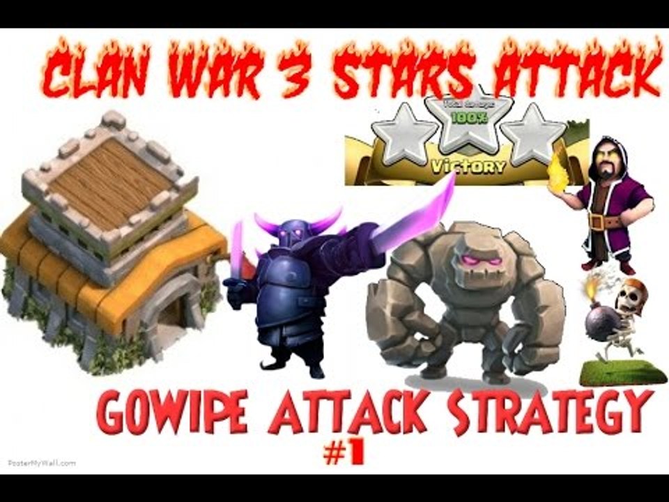Clash of Clans Attacks BEST TH8 WAR CLAN 3 STARS - GOWIPE EP.1