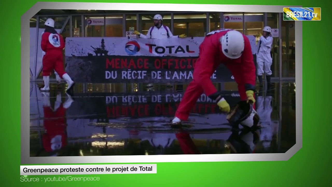 Greenpeace proteste contre le projet de Total