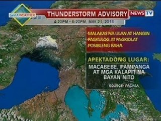 QRT: Weather update as of 6:01 p.m. (May 21, 2013)