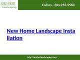 New Home Landscape Installation Winnipeg - Kro-Bert Landscaping