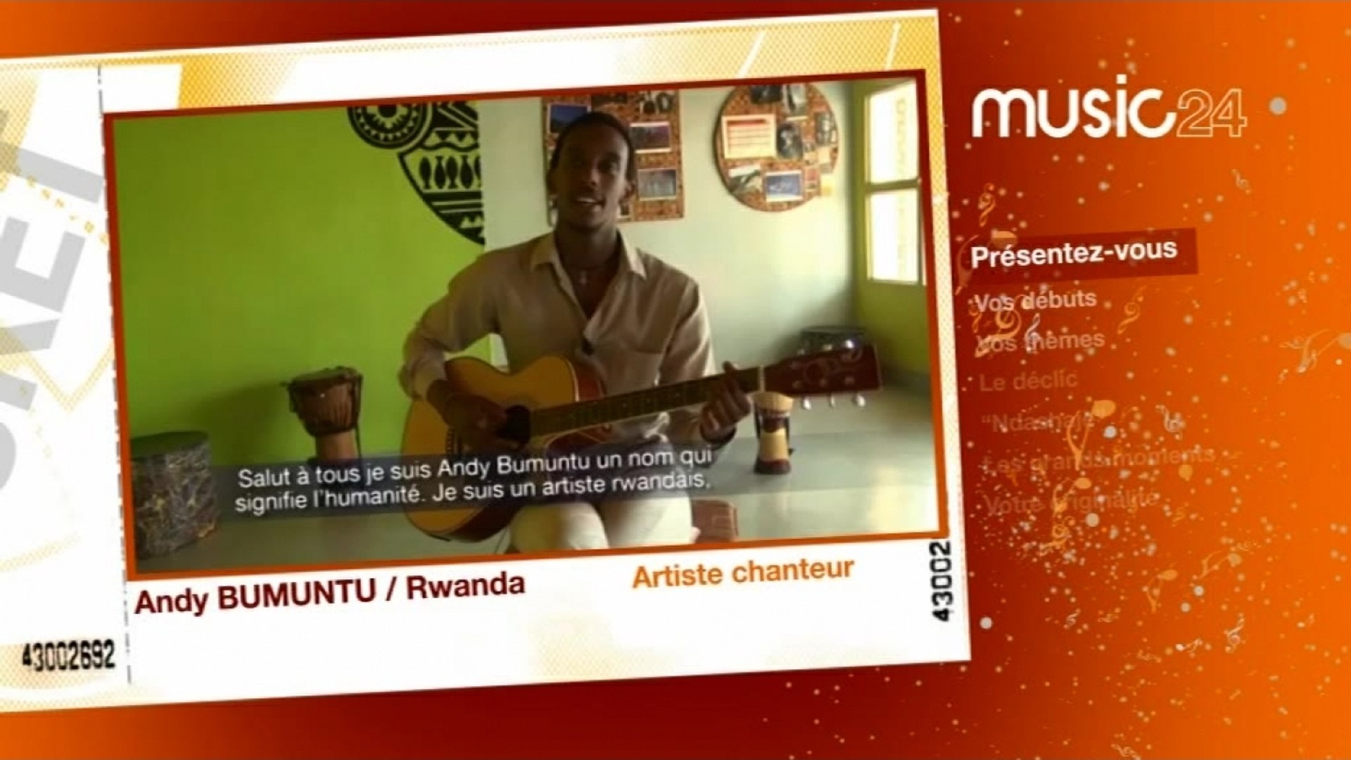 Music24 Rwanda Andy Bumuntu Artiste Chanteur Video Dailymotion