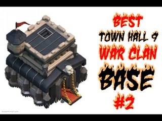 Clash of Clans BEST TH 9 WAR CLAN BASE #2