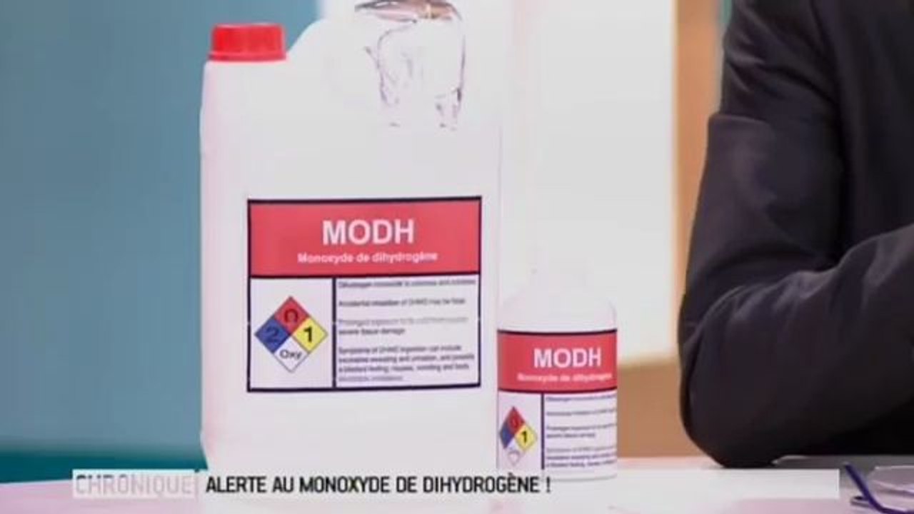 Alerte au monoxyde de dihydrogène,  une substance chimique mortelle (Allo Docteurs)