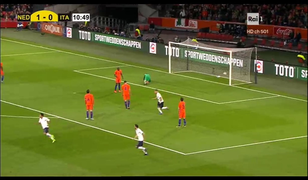 Eder Goal HD - Netherlands 1-1 Italy - 28.03.2017