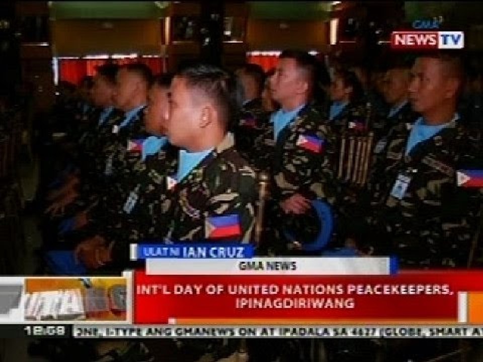 BT: Int'l Day of United Nations Peacekeepers, ipinagdiriwang