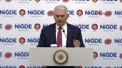 Niğde Başbakan Yıldırım Niğde'de Konuştu
