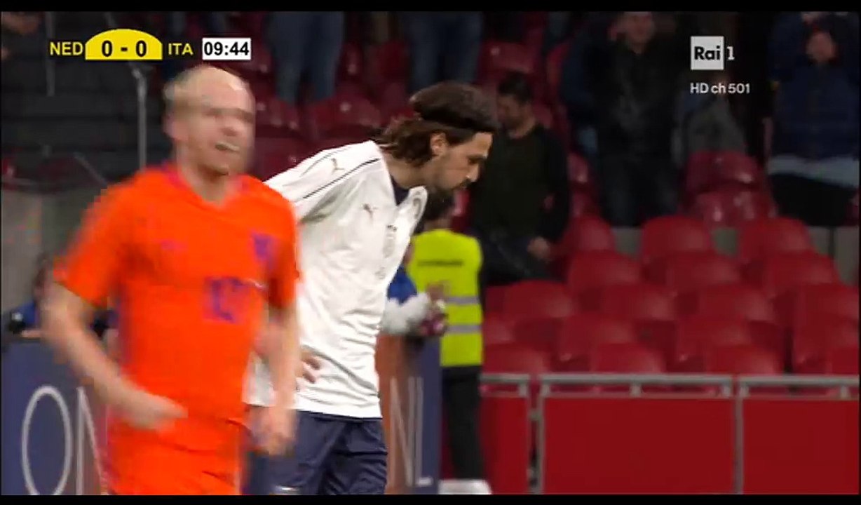 Romagnoli A. (Own goal) HD - Netherlands 1-0 Italy - 28.03.2017