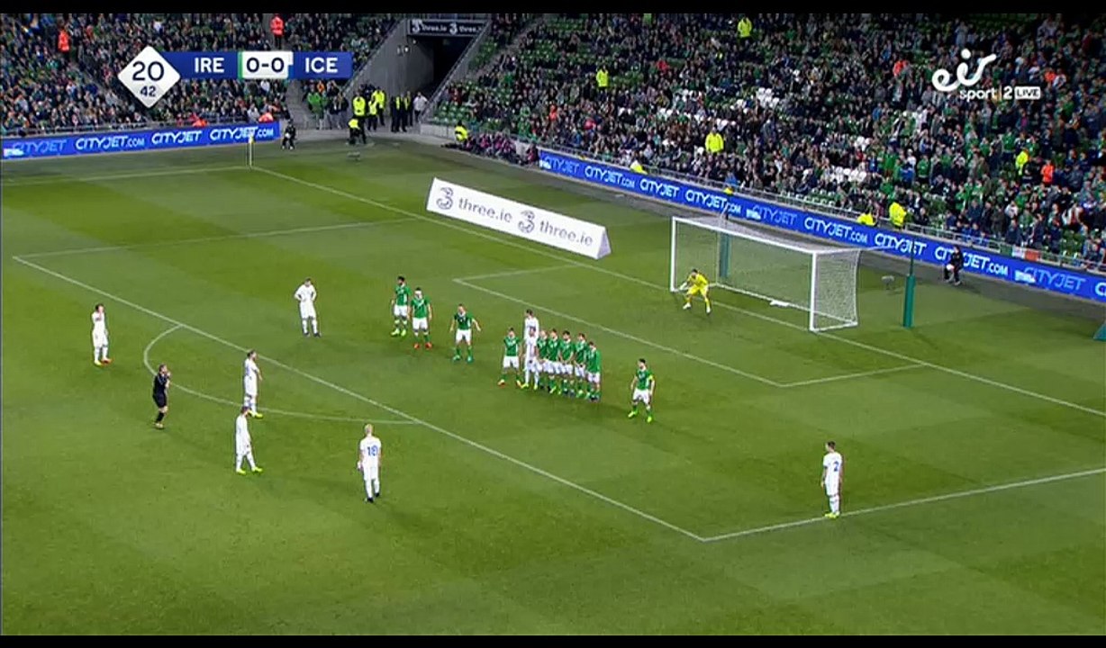 Hordur Bjorvin Magnusson Goal HD - Ireland 0-1 Iceland - 28.03.2017