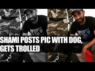 Mohmmed Shami shares Pic with a dog, fanatics feels its Unislamic | Oneindia News