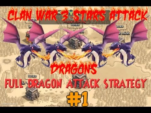 Clash of Clan FULL DRAGON TH8 WAR CLAN 3 STARS EP.1