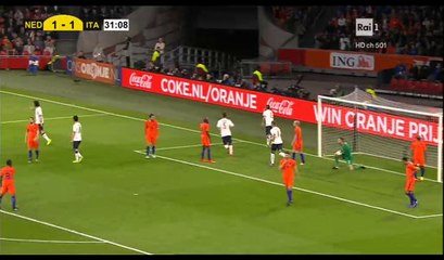 Leonardo Bonucci Goal HD - Netherlands 1-2 Italy - 28.03.2017