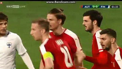 Marko Arnautovic Goal HD - Austria 1-0 Finland - 28.03.2017 HD