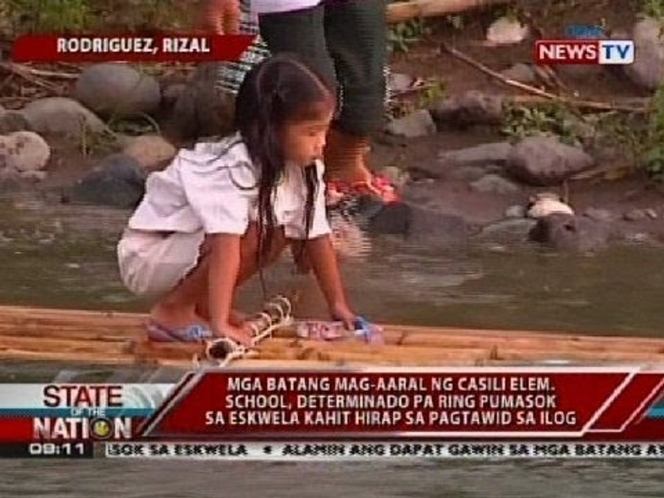 SONA: Mga estudyante ng Casili Elem. School, handa pa ring tawirin ang ilog para makapasok