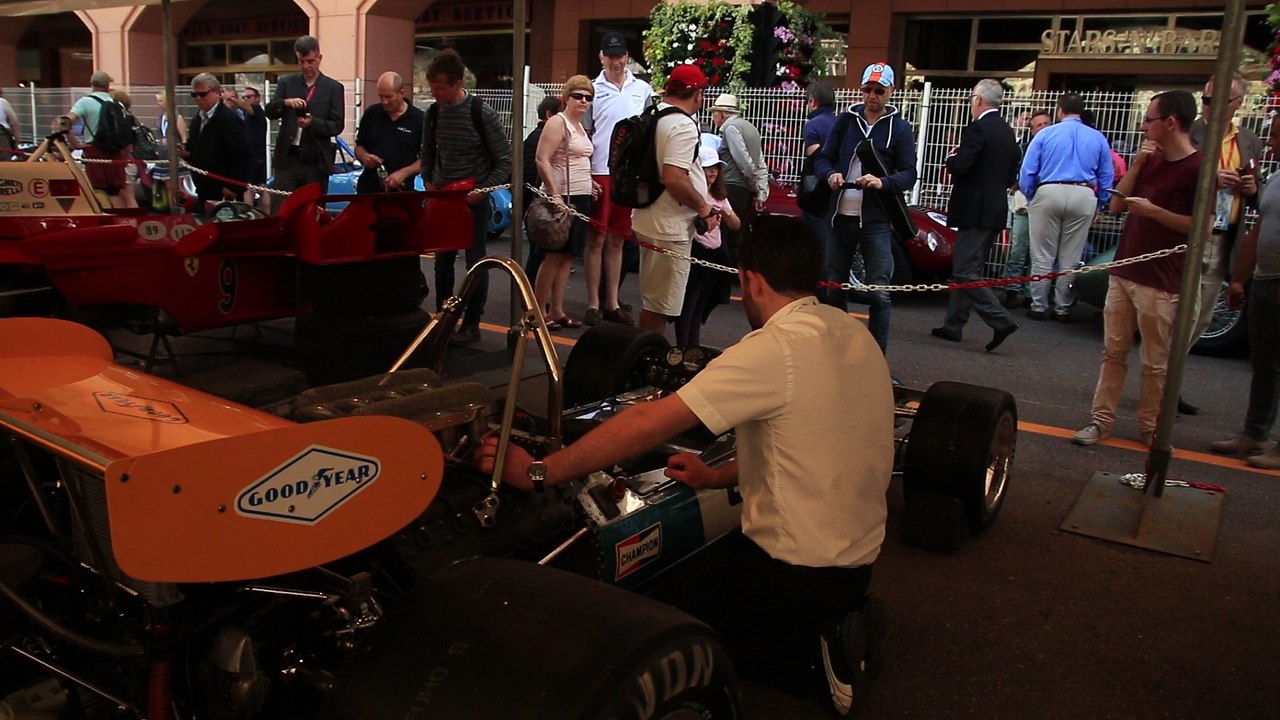 GP MONACO Historique 2016  mise en chauffe moteur