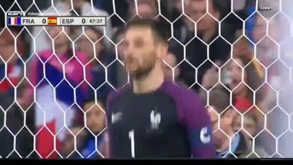 David Silva penalty Goal France 0-1 Spain 28.03.2017