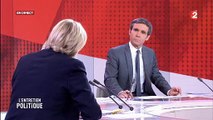 En plein direct, Marine Le Pen s'en prend à la patronne de France Télé: 