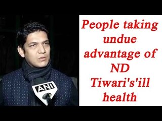 ND Tiwari's Nephew says, People are taking undue advantage of him | Oneindia News