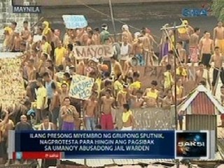 Ilang presong miyembro ng grupong Sputnik, nag-noise barrage para hingin ang pagsibak sa warden