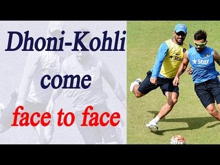 Virat Kohli-MS Dhoni face each other in football match in Pune | Oneindia News