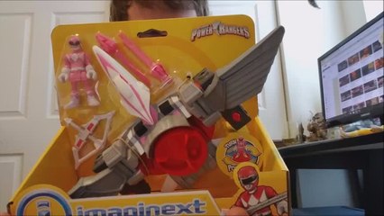 Imaginext Mighty Morphin Power Rangers PTERODACTYL ZORD & PINK RANGER Unboxing & Review