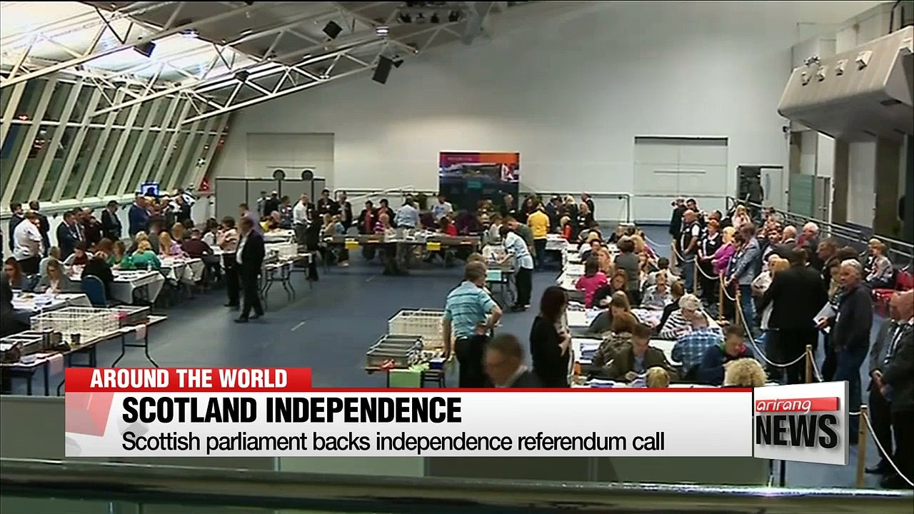 Scottish parliament backs independence referendum call ahead of formal Brexit process