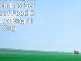 Lock  Lock Rectangular Gray Lunch Box Set w Leak Proof Food Containers  Locking Lids