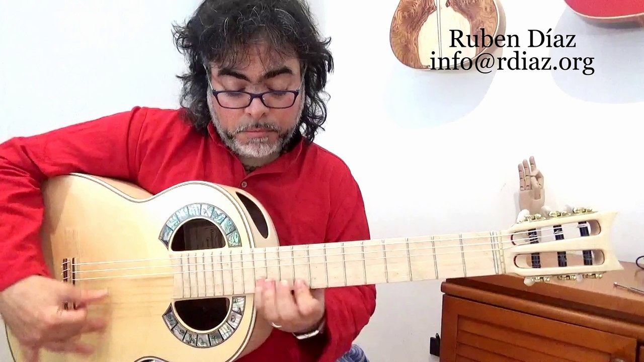 Francisco Simplicio 1929r Flamenca Blanca and Negra / Double Fret-board / New Generation Andalusian Guitars Spain