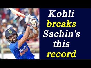 Скачать видео: Virat Kohli surpasses Sachin Tendulkar's record for most centuries in successful chases | Oneindia