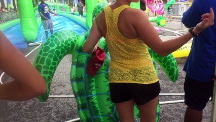 Slip-n-Slide the City and wear a mouthguard