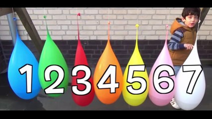 Let's learn Numbers and Colors with Big Water Balloons March 28 2017