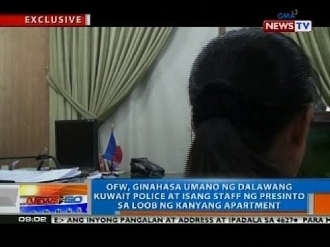 OFW, ginahasa umano ng dalawang Kuwait police at isang staff ng presinto sa kanyang apartment