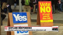 Scottish parliament backs independence referendum call ahead of formal Brexit process