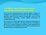 Different types of companies and which singapore company incorporation is best