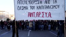 Atina'da AB Karşıtı Gösteri
