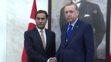 Erdoğan, Pakistan Ulusal Meclisi Başkanı Sadık'ı Kabul Etti