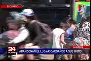 Piura: vecinos de Catacaos optan por resguardarse en carretera