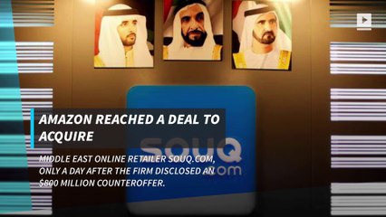 Amazon reaches deal to acquire Middle East retailer Souq.com