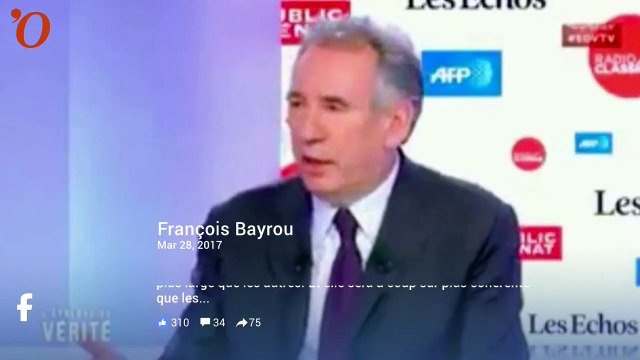 Présidentielle : Bayrou parie que Macron aura une majorité large aux législatives