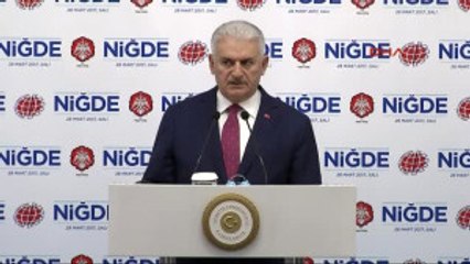Niğde Başbakan Yıldırım Niğde'de Konuştu